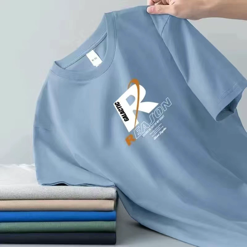 2025 мужская футболка с коротким рукавом летняя нижняя рубашка с круглым вырезом