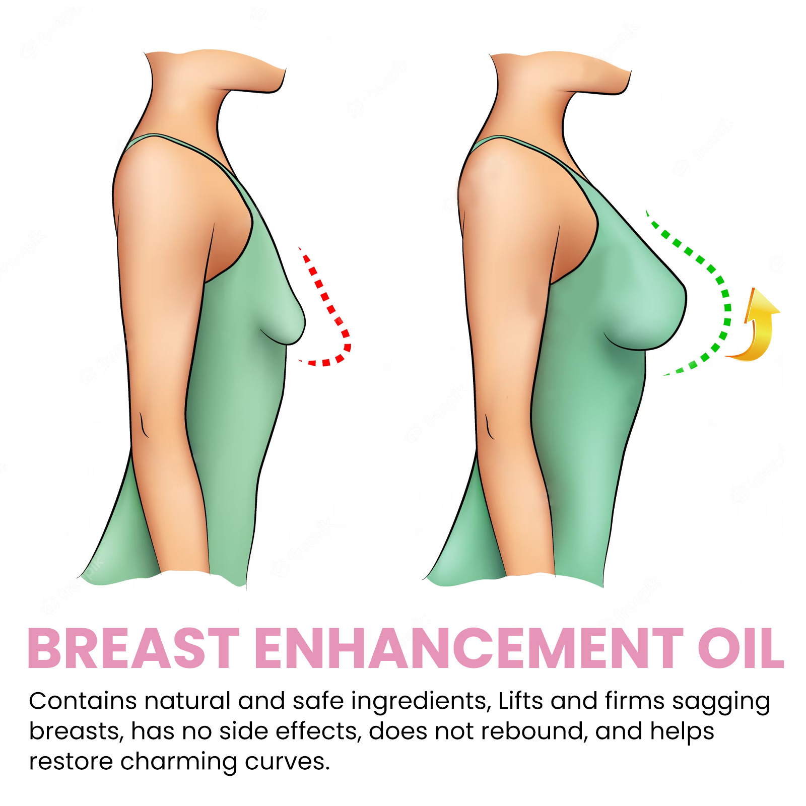 Plumping, Broschtfestigung, Lifting, Feuchtigkeitsspender, Broschtverschéinerung, Massage a Fleegeessenz_voghion.com