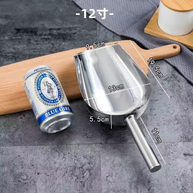ステンレス製の氷シャベルの粉シャベルの商用シャベルは多くのシャベル食品シャベルミルクティー店の氷シャベル茶シャベル家庭用です。|undefined