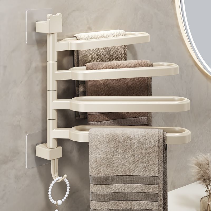 Toallero giratorio para baño Soporte para zapatos sin perforación montado en la pared Soporte para baño Soporte para baño