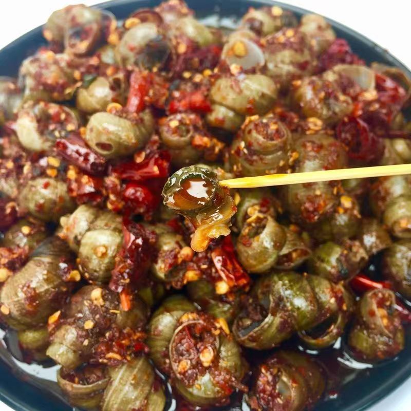 海乐星香辣田螺360g即食螺丝肉海鲜零食唆螺泥螺麻辣螺蛳香辣味