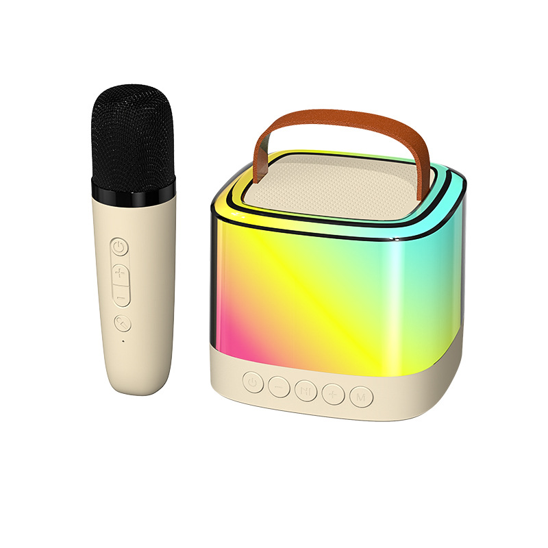 Bluetooth karaoke pequeño altavoz portátil al aire libre de Canto de audio artefacto casero karaoke versión inglesa transfronteriza