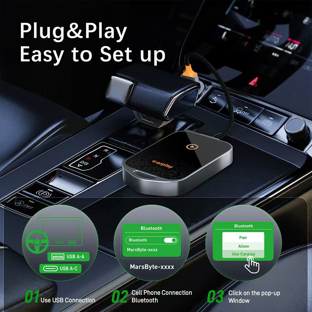 Original Car Wired-To-Wireless Carplay-K81 Smart Box Car-Machine Interconnection Navigation Wifi6 Bluetooth 5.0