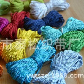 厂家直销 三股绳 家居装饰绳 扭绳捆绑绳 沙发窗帘辅料