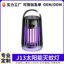 新款太阳能灭蚊灯多功能便携式电击灭蚊器室内庭院照明驱蚊器跨境