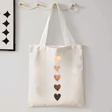 外贸跨境男女节日新年帆布包学生便携收纳手提包购物旅行单肩包