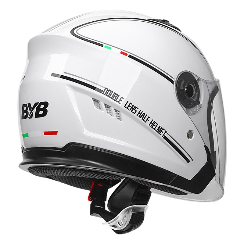 Comercio exterior exclusivo 730 casco de coche eléctrico casco de la motocicleta casco de motocicleta cuatro estaciones casco de lente doble