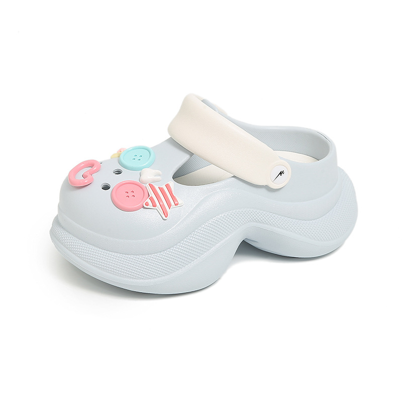 Ch1610 Süße Clogs mit dicken Sohlen für den Außenbereich, 2025 neue rutschfeste Strandsandalen mit geschlossener Zehenpartie für Damen, Sommer_voghion.com