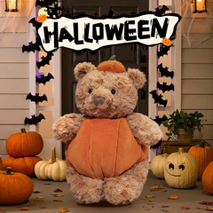 ハロウィーンカボチャ熊人形人形人形カボチャウサギナスぬいぐるみ誕生日プレゼント女の子が彼女に贈る