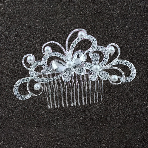 Braut Perlentischkamm Aus Metall Hochzeitsfrisur Haarschmuck_voghion.com