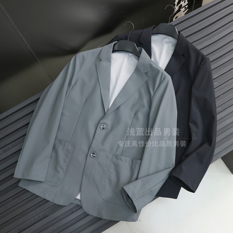 Niaoseries Are High-End! Anti-Wrinkle Four-Way Stretch Fabric! Spring and Summer Men's Business Non-Iron Casual Suit Jacket for Men Niaoseries Are High-End! Anti-Wrinkle Four-Way Stretch Fabric! Spring and Summer Men's Business Non-Iron Casual Suit Jacket for Men