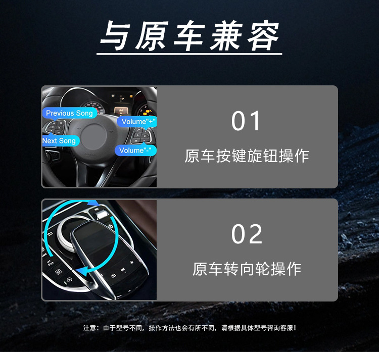 Suitable for Mercedes-Benz Abces-Class Glglcgle Wireless Carplay/Hica/Android Auto Module Navigation