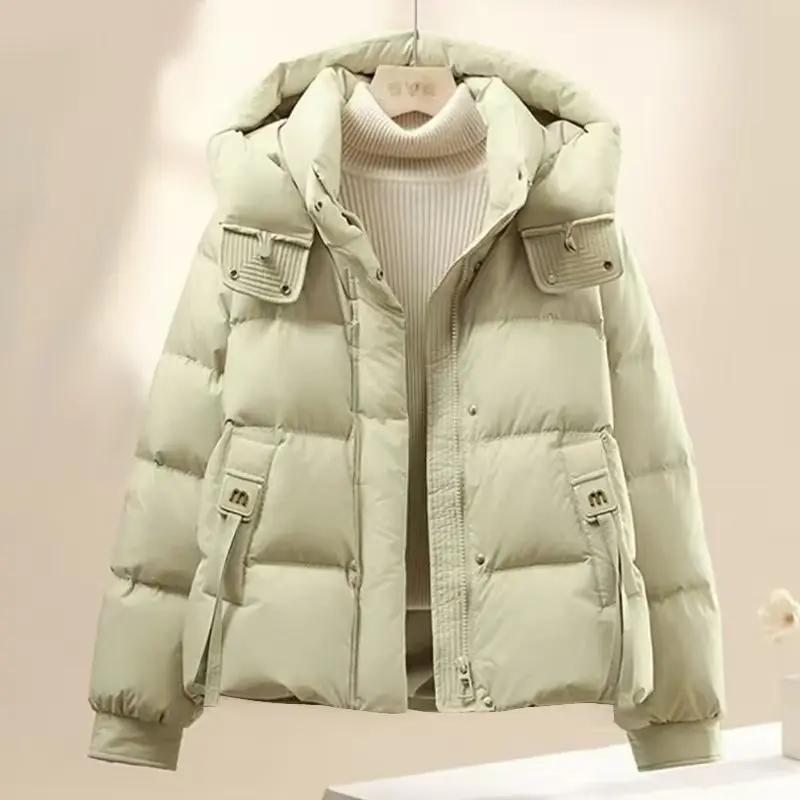 2025 New Winter Thickeneded Warm down Cotton Jacket Women's Short Cotton Jacket Korean Style Fashionable Small Cotton Jacket