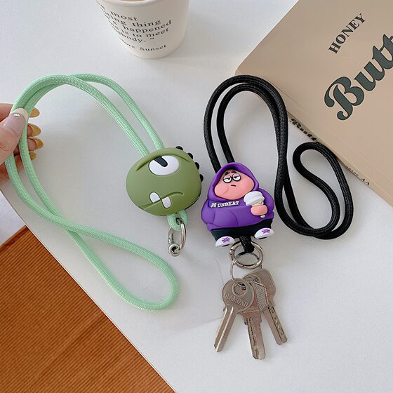 Mobile phone lanyard new universal cartoon mobile phone pendant portable cute hook patch key pendant toy