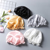 Real silk waterproof dustproof Shower cap lady adult Home leisure time Long Scarf Socket mulberry silk comfortable Nightcap