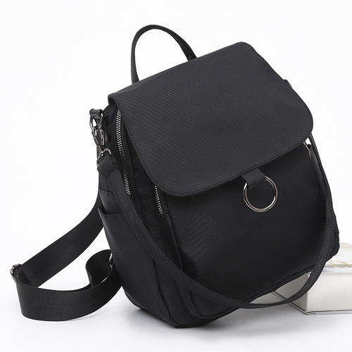  New Multifunctional Women's Single Shoulder Crossbody Handbag Waterproof Oxford Cloth Dual Shoulder Bag Outdoor Travel Backpack