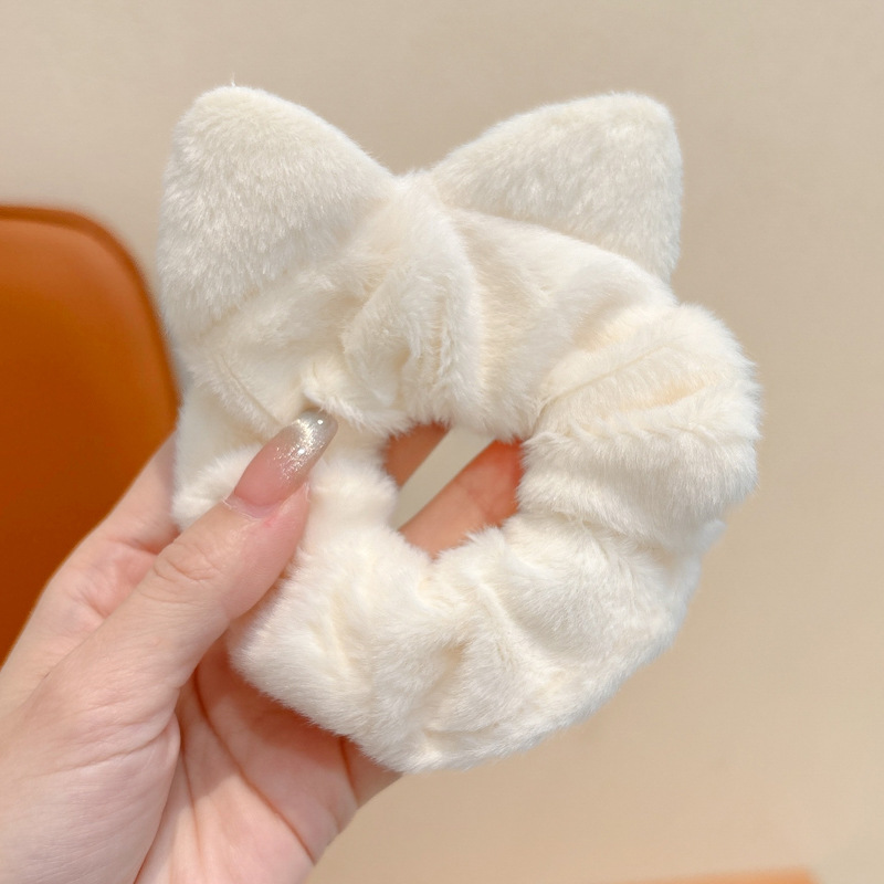 Encaje retro francés, diadema de intestino grueso, mujer 2025, nuevo estilo, cuerda para el cabello, banda de goma, lazo, dulce cuerda para el cabello, accesorios para el cabello