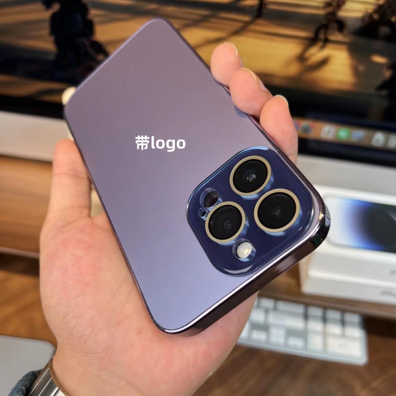 适用iPhone17PROMAX手机壳电镀磨砂苹果15原机色一体镜头保护套16