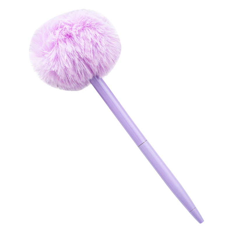 Bolígrafo de bola en stock suministros papelería Corea del Sur creativo pluma de dibujos animados lindo Oficina de peluche bolígrafo