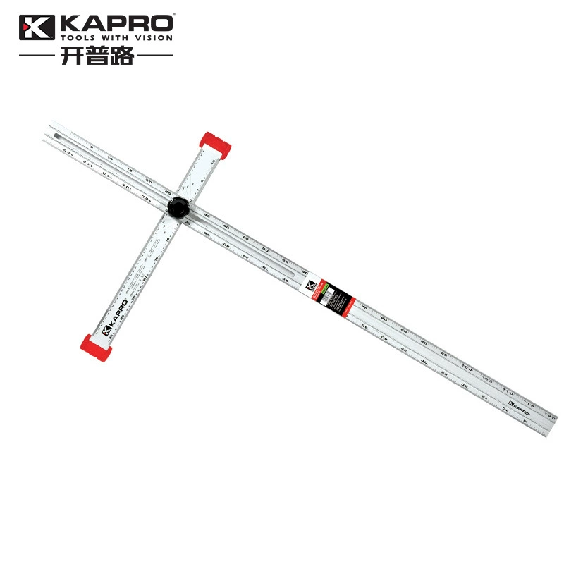 Израиль KAPRO Накидка Дорожная угловая линейка Многофункциональная угловая линейка Транспортир Алюминиевый сплав Деревообрабатывающая угловая линейка Регулируемая