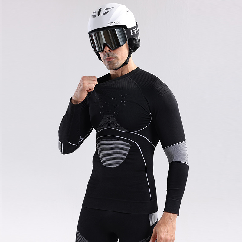 X-BIO nuevo 4.0 polienergía para fortalecer el esquí deportivo chaqueta de secado rápido hombre calentamiento apretado sudor compresión ropa interior invierno