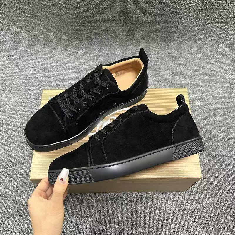 In-Stock European and American Foreign Trade Red-Soled Shoes with Rivets, Men's Shoes with Toe Studs, Couple Style Women's Shoes, Casual Trendy Sneakers, Casual Shoes