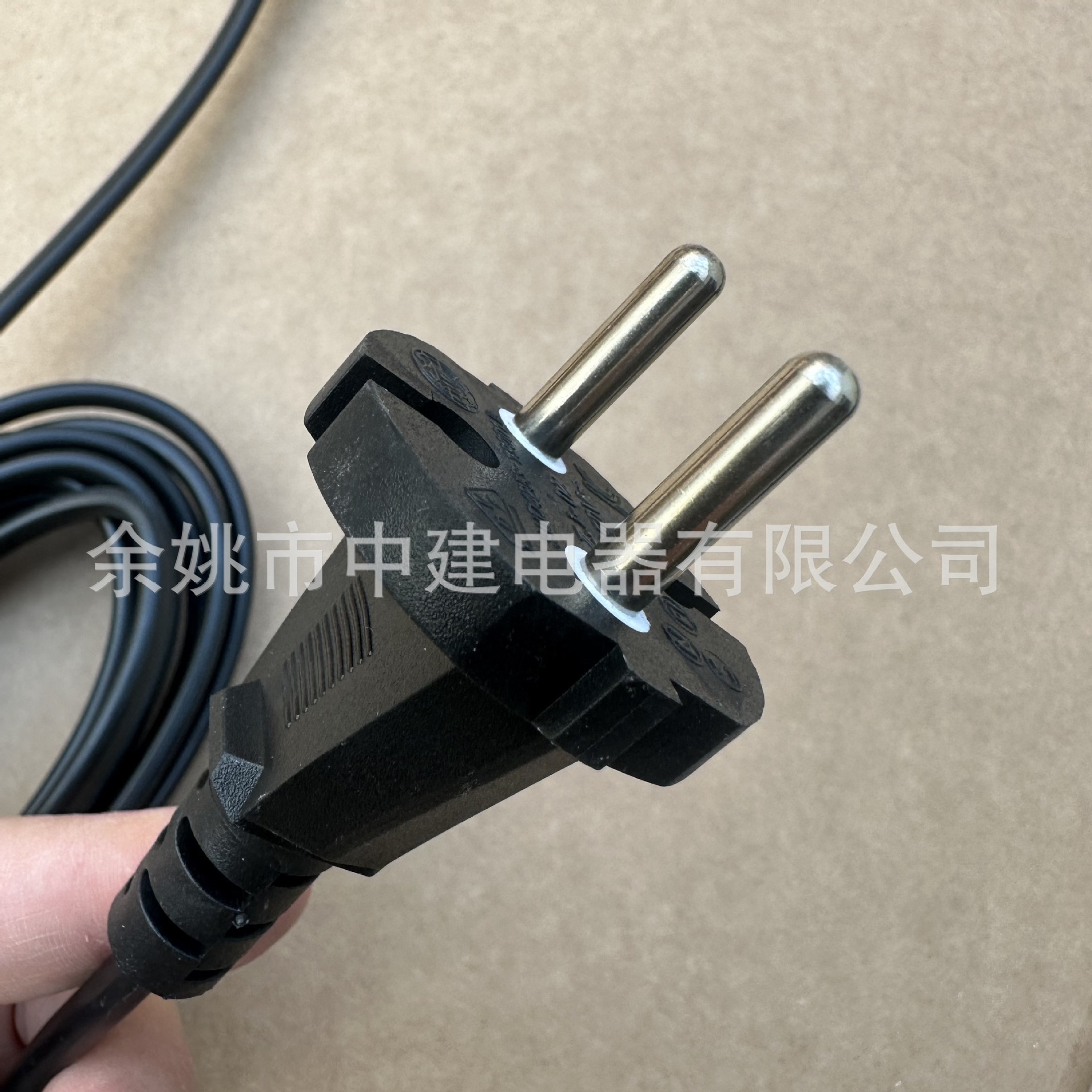 两芯俄罗斯插头电源线环保插头延长线 俄罗斯电源线插头10A