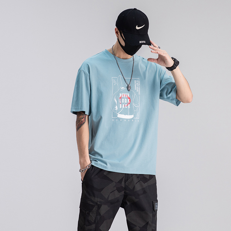 summer T-shirts Short sleeved man T-shirt new pattern 100 Trend Versatile men's wear leisure time fashion Easy printing jacket