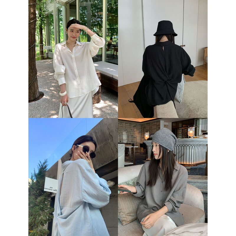 【Special Offer from Thirteen Rows, No Returns or Exchanges】 Hollow-Out Sunscreen Shirt for Women, Thin, Skin-Friendly, Soft, Loose-Fitting Long-Sleeve Shirt