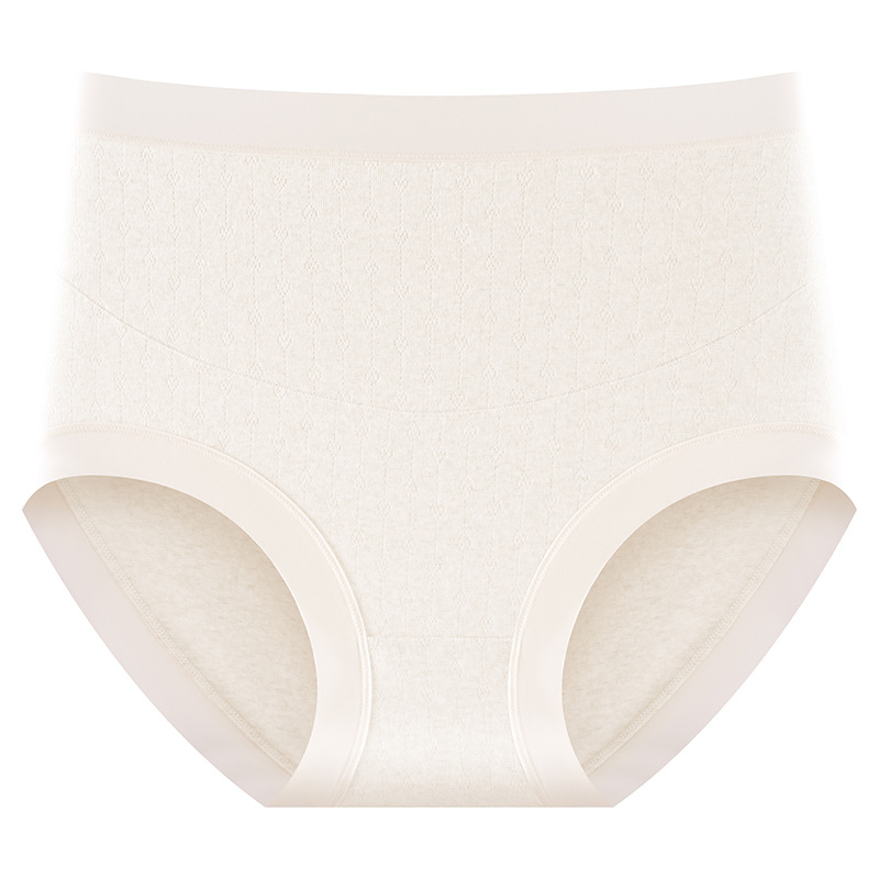 Algodón puro de grado médico Algodón 7A Antibacteriano Cintura alta Embarazo temprano y tardío Cintura alta Ropa interior transpirable de algodón puro para mujeres embarazadas