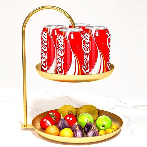 Snack fruit plate light luxury home living room coffee table front desk double layer snack candy box plate high-end exquisite tray