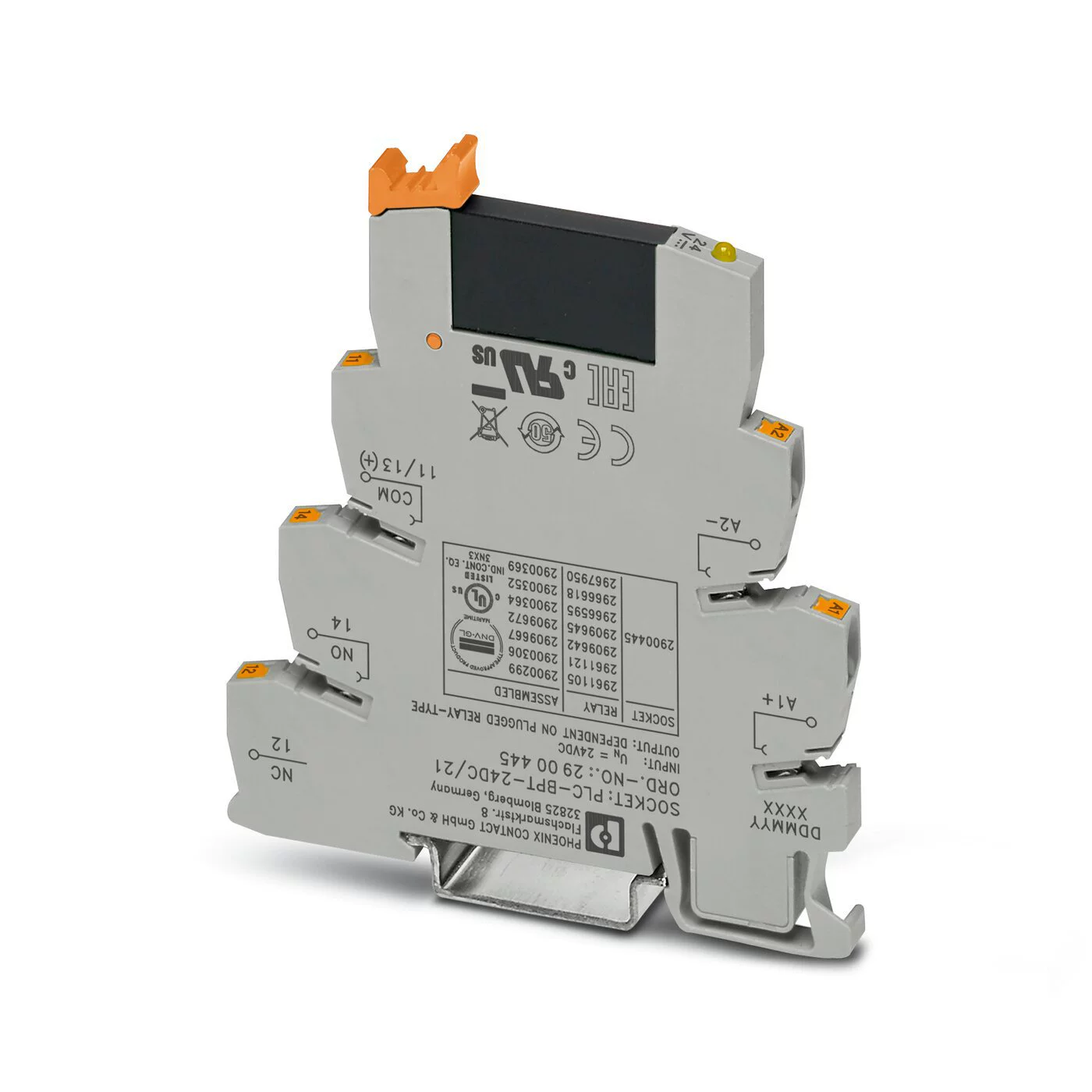 菲尼克斯 Terminal relay PLC-RPT-230UC/21 spring connection Original genuine