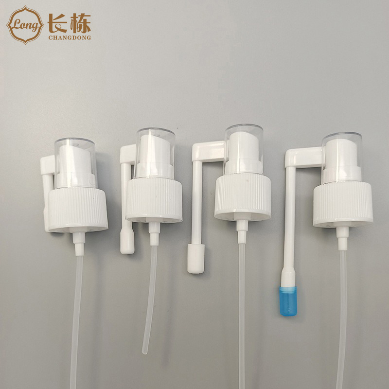供应白色摇杆鼻腔喷雾剂喷头PP注塑长杆直雾细雾喷雾鼻喷