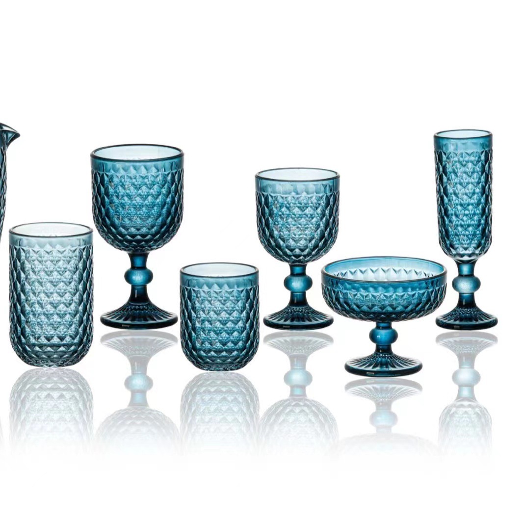 Creativo nuevo cristal de hotel tazas de agua de vidrio enjuague bucal tazas de jugo tazas de cerveza tazas de champán tazas de vino tinto