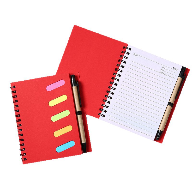 Cuaderno de bobina de papel kraft personalizado cuaderno desmontable pegatinas pastillas libro de papelería transfronteriza al por mayor