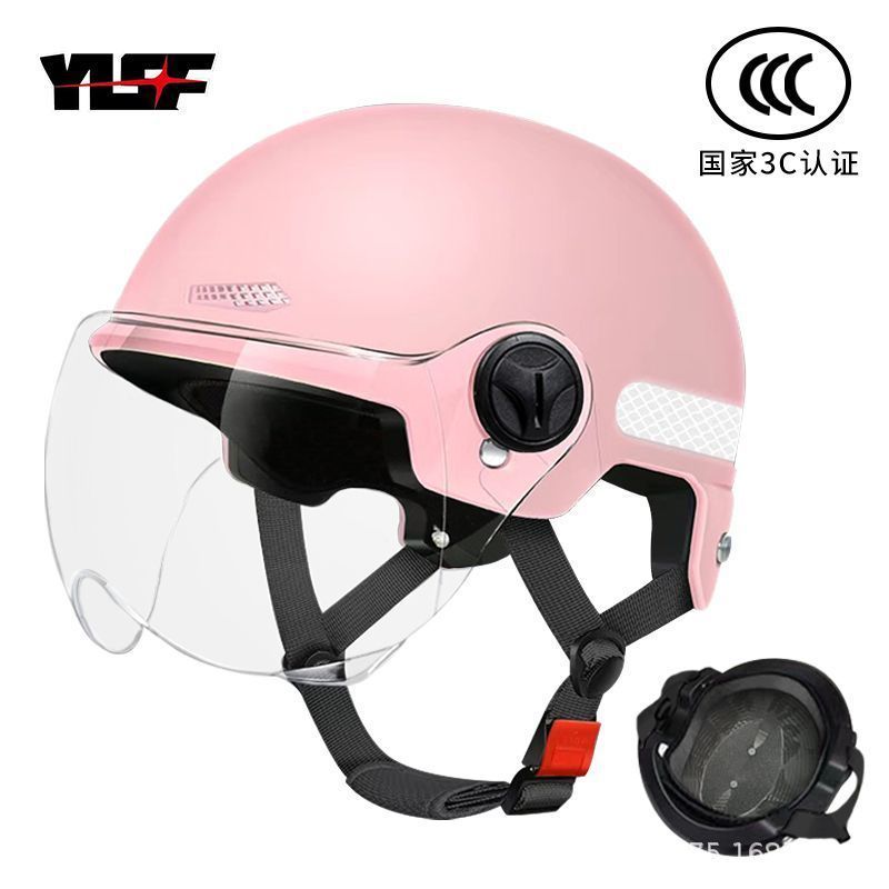 新しい国家標準認証電気自動車ヘルメット男性女性バッテリーオートバイキャップ夏ハーフヘルメットヘルメット卸売|undefined