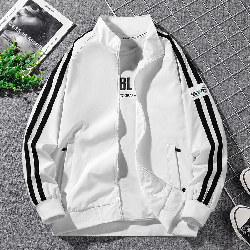 Herrenoberbekleidung Frühling und Herbst 2024 neuer Trend Workwear Jacke Stehkragen lässiges Herrenoberteil_voghion.com