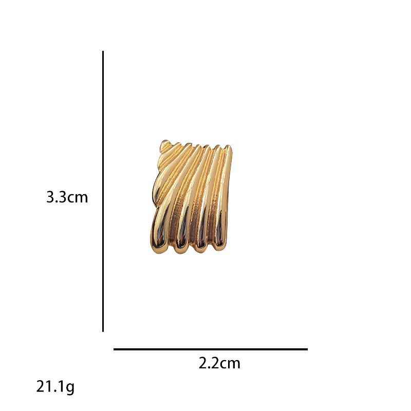 15g Weight Alloy Ear Needle Material Ear Studs Classification 1 Pair Quantity Holiday, Banquet, Selfie Occasion Alloy Material Water Droplets Pattern All Seasons Season Women's Gender Plating Design Casual, Elegant, Lady Style 1 Pair Casual Elegant Lady Water Droplets Plating Alloy Ear Studs 1