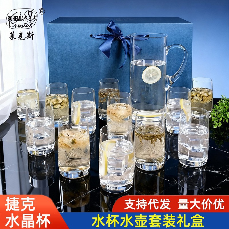 Importación Checa Crystalex tazas de agua kettle set de tazas de vidrio kettle caja de regalo práctica para los clientes image 3
