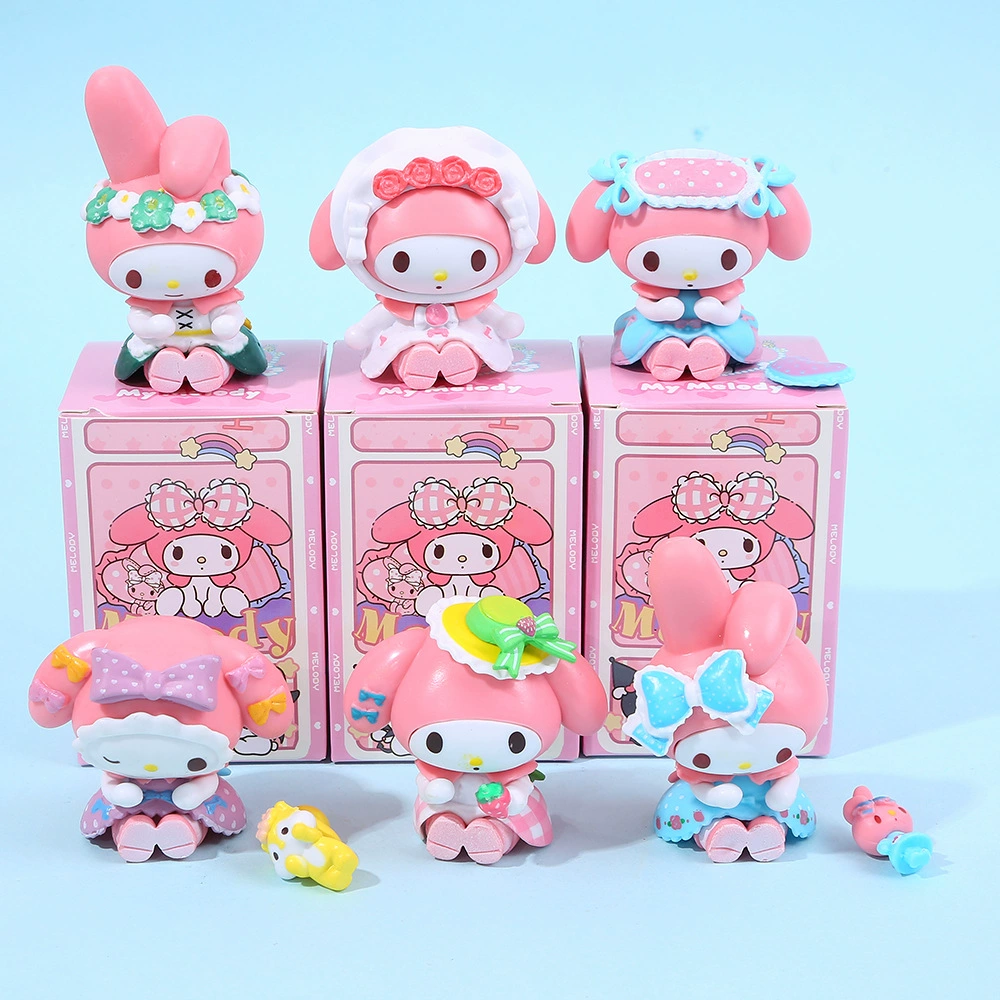 Минифигурка (Sanrio) Melody капсульная игрушка, серия чайное пиршество, 24 фигурки (слепая коробка)