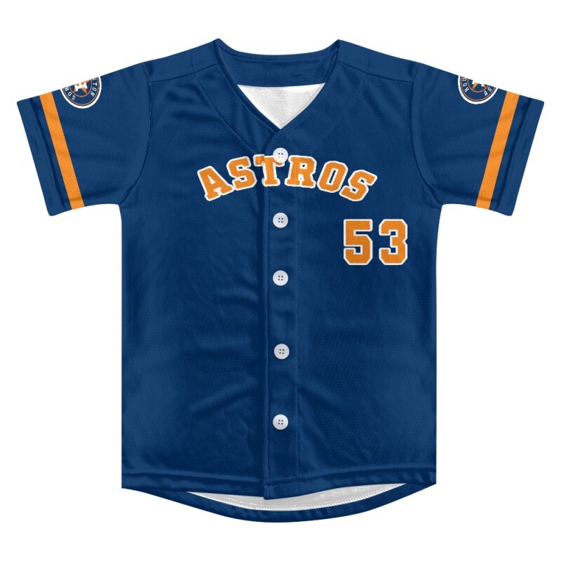 Cross-border New Kidsren's Baseball Uniform DigiTal LeTTer PrinTed Single-breasTed T-shirT Trendy Fashion Kidsren's CloThing ShorT-sleeved T-shirT
