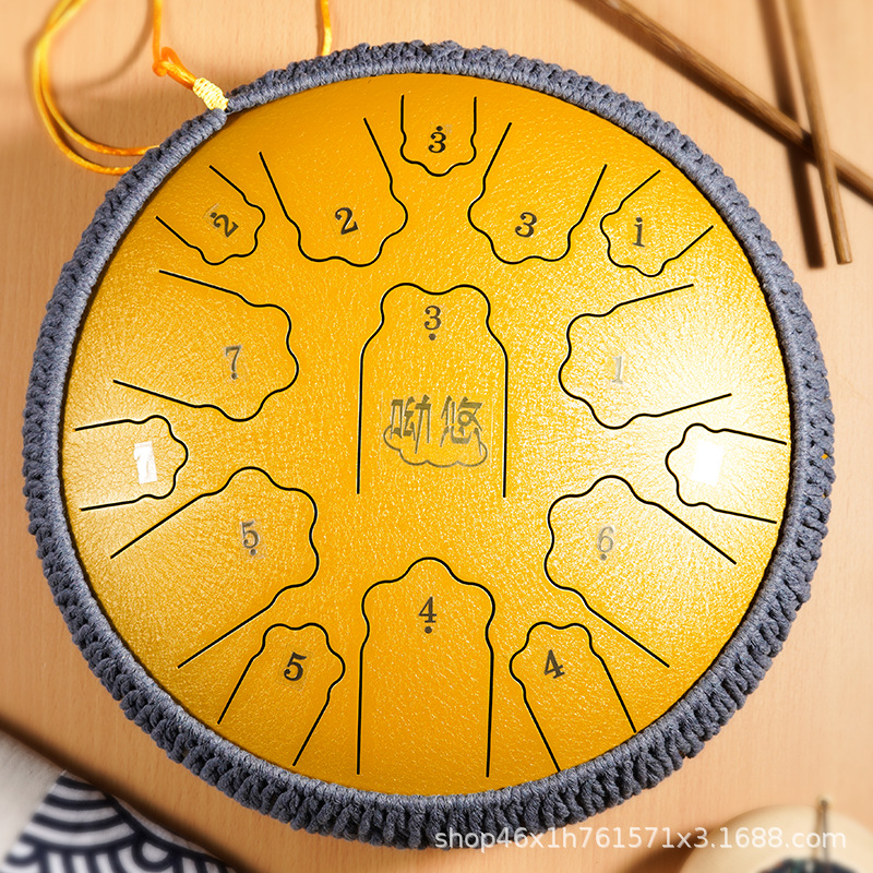 [Lu Ming C Foreign Trade] Empty Drum 15 Sound 14 -inch Lotus…