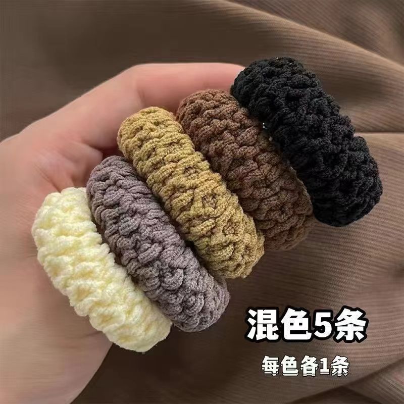 多巴胺无接缝发圈女2025新款高弹力发绳头饰不伤发皮筋扎马尾头绳|undefined
