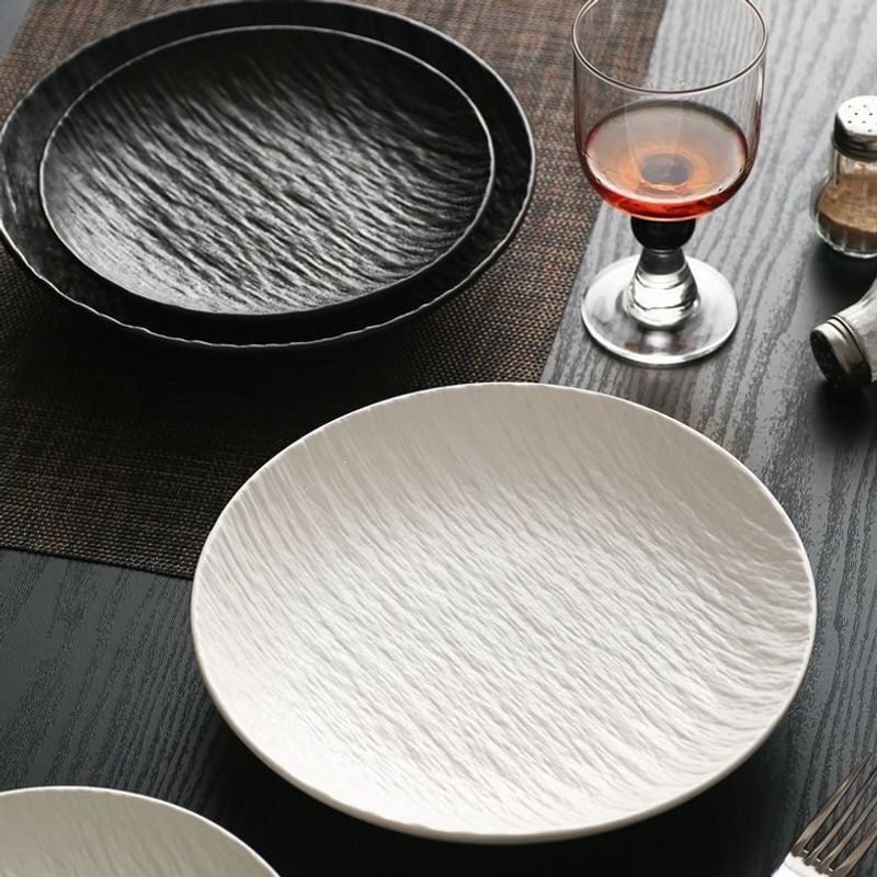 Steak Plate Japanese-Style Creative Plastic Stone-Pattern Shallow Plate for Home Use Western Food Plate Light Luxury Pasta Plate Kitchen Hotel Steak Plate Japanese-Style Creative Plastic Stone-Pattern Shallow Plate for Home Use Western Food Plate Light Luxury Pasta Plate Kitchen Hotel