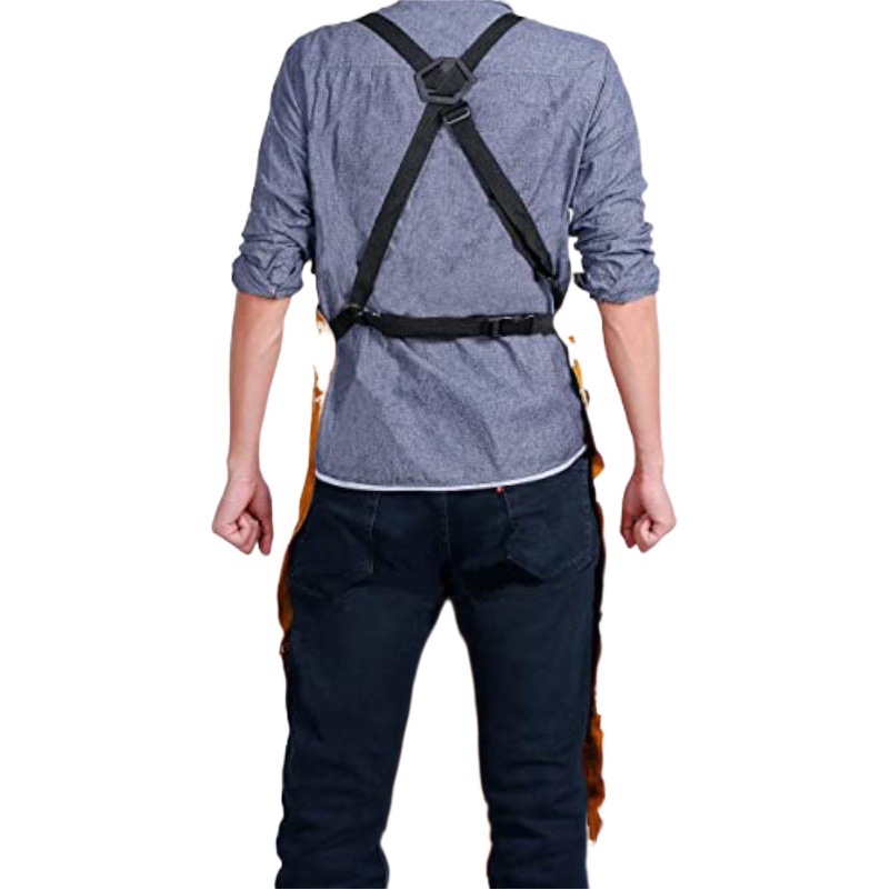 Amazon transfronterizo delantal lienzo delantal carpintería electricista floral ropa de trabajo hornear barbacoa delantal logo hombres y mujeres