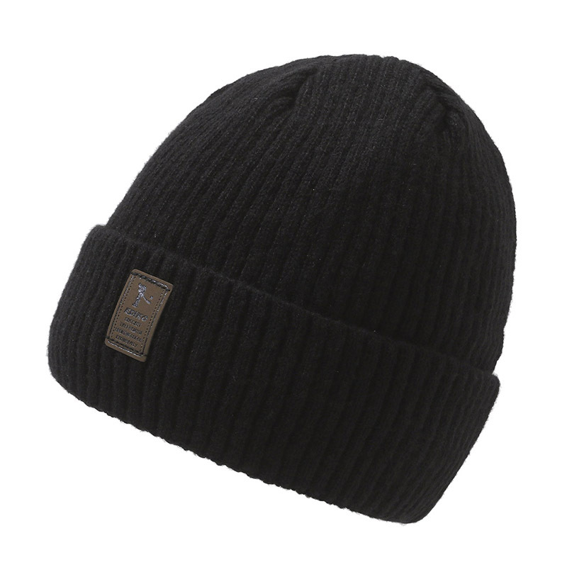 Knitted Beanie For Men Winter Warm Windproof Woolen Cotton Hat_voghion.com