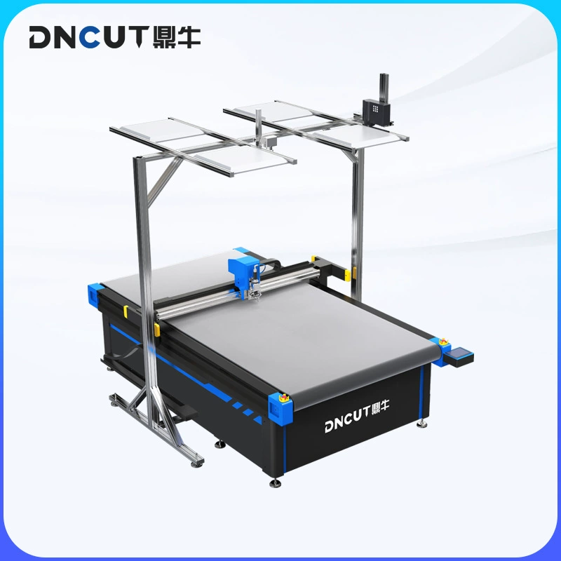 Образец резки силиконовой пены, полностью автоматическая подача, вибрационный нож, резка гофрированной бумаги, пластиковая кожа, компьютерный станок с ЧПУ