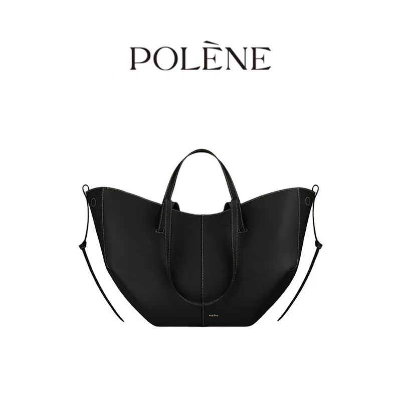 跨境爆款pol波灵恩翅膀包Cyme牛皮水桶包手提包托特大容量通勤女 - Thumbnail 9