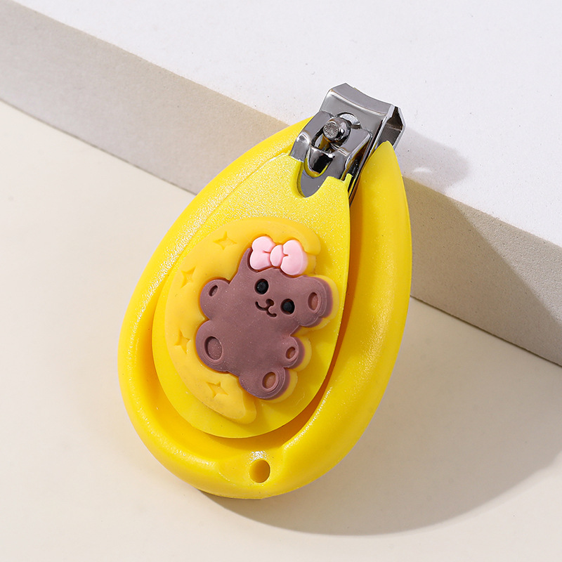 Cortaúñas de Seguridad para Bebé, Plástico y Acero Inoxidable, para Bebés y Niños Pequeños