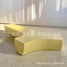 新品儿童木制座椅商场休闲椅异形坐凳室内公共休息区等候椅美陈座